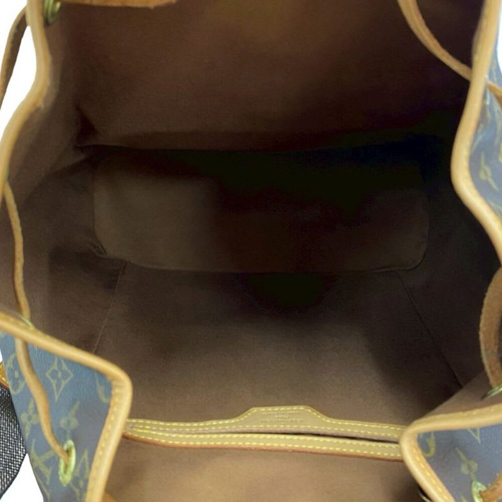 Louis Vuitton Vintage Montsouris Monogram Leather Drawstring Rucksack Sac - Picture 9 of 10
